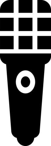 Handheld Microphone Outline Drawing Svg Vector, Free Vectors File